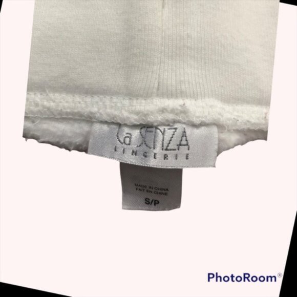 Vintage La Senza Fleece White Pj Bottoms - Picture 15 of 15
